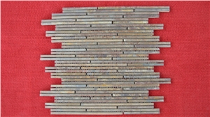 Slate Mosaic ,Mosaic Slate Cultured Stone, Wall Cladding & Covering, Stacked Stone Veneer, Ledge Stone,Wall Decor, Wall Panel,Multicolor Mosaic