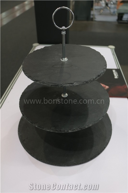 Slate Tea Plate,Slate Dish,Black Slate,Black Slate Disk,Black Slate Plates, Black Slate Food Plates, Black Slate Cup Plates