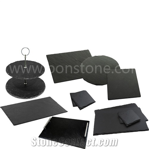 Slate Tea Plate,Slate Dish,Black Slate,Black Slate Disk,Black Slate Plates, Black Slate Food Plates, Black Slate Cup Plates