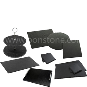 Slate Tea Plate,Slate Dish,Black Slate,Black Slate Disk,Black Slate Plates, Black Slate Food Plates, Black Slate Cup Plates