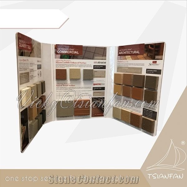 Custom Wooden Flooring Tile Sample Book Stone Display Folder