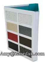 Quartz Stone Display Book Wood Floor Display Folder