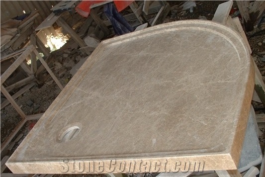 Sector Emperador Light Marble Shower Trays