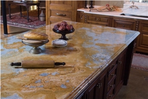 Blue Onyx Kitchen Island Top