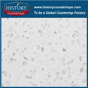 Best Quartz Countertop Options, Polished and Honed Pearl White Engineered Quartz Stone Countertop,For Hotel Kitchen,Backsplash Walling Panel Customized Edge