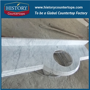 Carrara White Marble Stone,Carrara Bianco Countertops,Italy White Marble Vanity Tops,Bathroom Marble Countertops,Polished Surface Marble Stone,Cut to Size Vanity Tops Marble,Natural Marble Surface