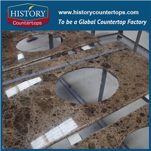 Castanho Imperador Escuro Marble Natural Stone,Dark Emperador Marble Standard Size Bathroom Vanity Tops,Hotel Building Marble Bathroom Vanity Tops,Brown Marble Vanity Countertop