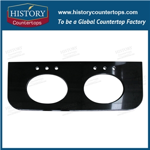 China Absolutely Black Granite,Chines Nero Assoluto,China Stone Market, Polished Bathroom Countertops, Vanity Tops