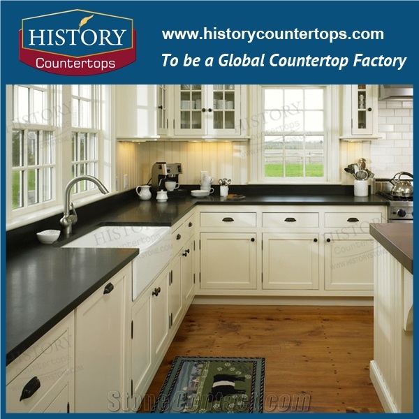 China Absolutely Black Granite,Chines Nero Assoluto,China Stone Market, Polished Bathroom Countertops, Vanity Tops