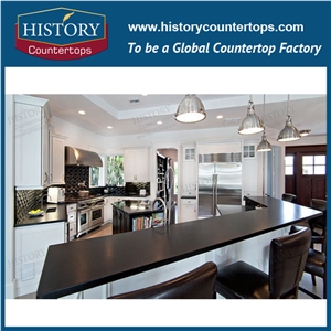 China Absolutely Black Granite,Chines Nero Assoluto,China Stone Market, Polished Bathroom Countertops, Vanity Tops