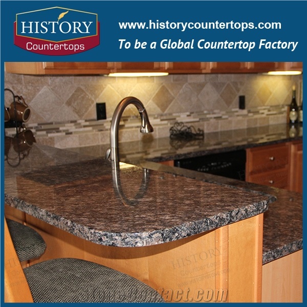 China Stone Saphir or Sapphire Blue Granite Counter Top Materials from India, Granite Polishing Solid Surface with High Quality & Cheap Good Option for Kitchen Countertops
