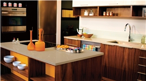 High Quality Popular New Fashion Top Quartz Stone Slabs for for Kitchen and Bathroom, Best Price Artificial Stone Slab, Beige Color Quartz Marble Veins Countertop and Vanity Top