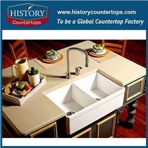 High Quality Popular New Fashion Top Quartz Stone Slabs for for Kitchen and Bathroom, Best Price Artificial Stone Slab, Beige Color Quartz Marble Veins Countertop and Vanity Top