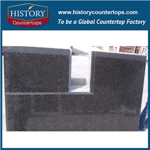 India Black Pearl Granite Natural Stone, Labrador Black India Granite Building Materials for Kitchen Countertops Option, Solid Surface