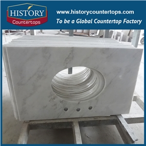 Landscape White Marble,Natural Stone Countertops,Marble Bathroom Vanity Top,Bathroom Countertops Marble Surface,Polished Marble Vanity Countertops,Guangxi White Marble Tops,Bathroom Vanity Tops