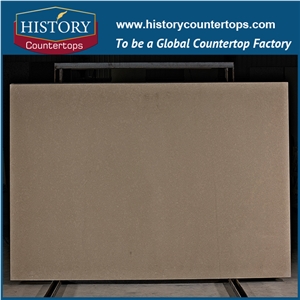 Marble Veins,Polished Brown Lagos Engineered Stone Slabs for Bathroom Vanity Tops, Kitchen Countertops,Customized Manufacturing Quartz Slab / Tile