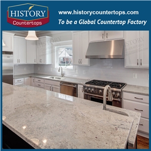 New River White Granite Countertops, Custom Counter Tops Dimensional Stone, Thunder White Granite,Stone Polished,Cut to Size