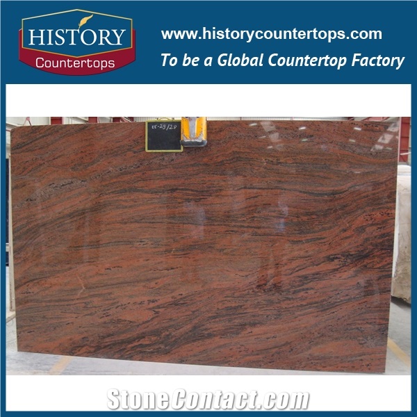 Rosso Multicolor Red Granite Buliding Material from China Natural Stone Market Polular in Kitchen Countertops Laminate Granite Worktops
