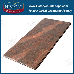 Rosso Multicolor Red Granite Buliding Material from China Natural Stone Market Polular in Kitchen Countertops Laminate Granite Worktops