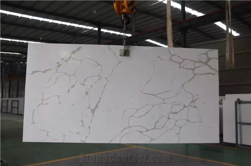 Artificial Quartz Stone - Snow White Quartz Stone Slabs & Tiles