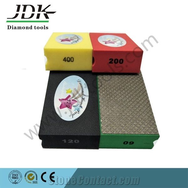 Diamond Hand Pad, Electroplated Diamond Hand Polishing Pads, Hand Polshing Pads, Resin Hand Pads