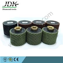Diamond Resin Filleddrum Wheel, Resin Filled Zero Tolerance Wheels, Granite Marble Sink Polishing Drum Wheel, Diamond Grinding Drum Wheel
