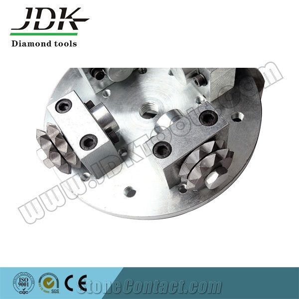Rotary Bush Hammer Plated with Roller Segments,Diamond Bush Hammer Tools for Granite Marble and Other Stone Surface, Bush Hammer Wheels