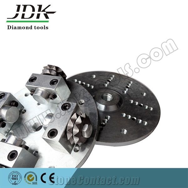 Rotary Bush Hammer Plated with Roller Segments,Diamond Bush Hammer Tools for Granite Marble and Other Stone Surface, Bush Hammer Wheels