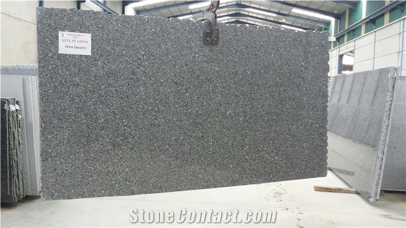 Azul Platino Granite Slabs & Tiles Polished, Blue Granite Slabs, Granito Azul Platino