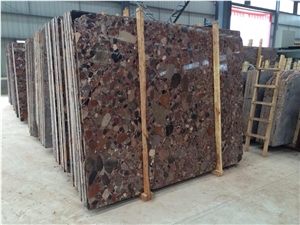 Hot Selling Widely Used Colorful Riverstones Slabs & Tiles, Rain Pebble Granite