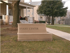 Indiana Limestone Ripon College Sign