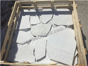 White Quartzite Crazy Flamed Pavers