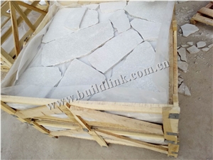 White Quartzite Crazy Flamed Pavers