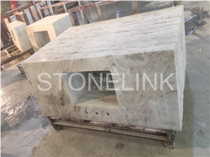 Bianco Oro Bathroom Vanity Tops, Chinese Natural Stone Countertops