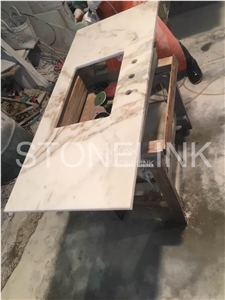 Bianco Oro Bathroom Vanity Tops, Chinese Natural Stone Countertops