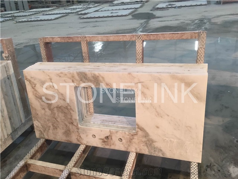 Bianco Oro Bathroom Vanity Tops, Chinese Natural Stone Countertops