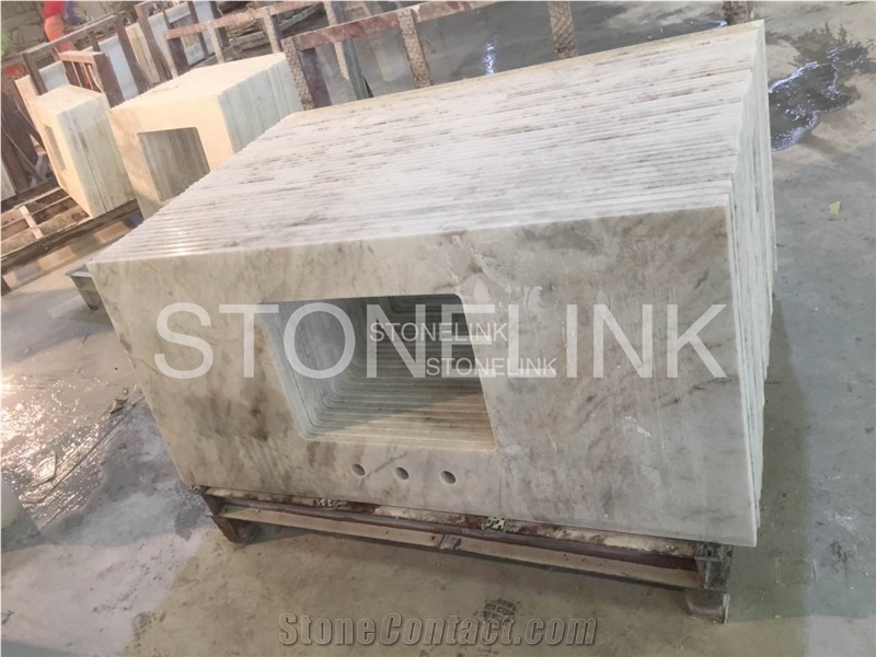 Bianco Oro Custom Vanity Tops, China Carrara Oro Vanity Tops