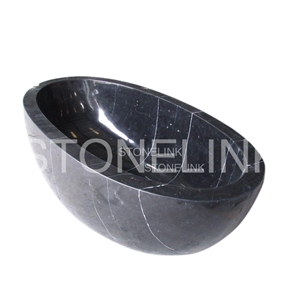 Black Marquina Marble Nature Stone Bathtub