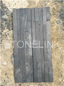 Black Slate Ledge Stone, Black Culture Stone Wall Cladding