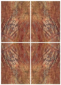 Rosso Damasco Luxury Marble, Rosa Damascus, Numidian Red Marble Polished Slabs & Tiles