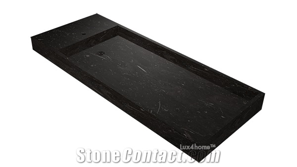 Black Marble Stone Sink Extemplo