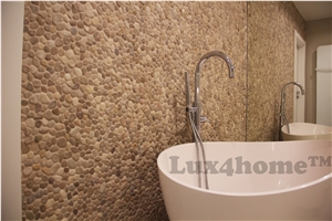 Pink Pebble Borders 10x30 - Indonesian Pebble Mosaics Producer / Exporter Fob