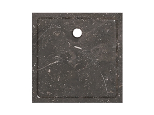 Rectangle Stone Sink Made Of Marble Black Atonia