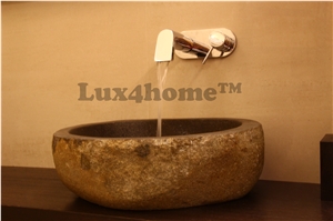River Stone Sink Producer - Bathroom Sink - We Produce River Stone Sinks - Rock Sinks