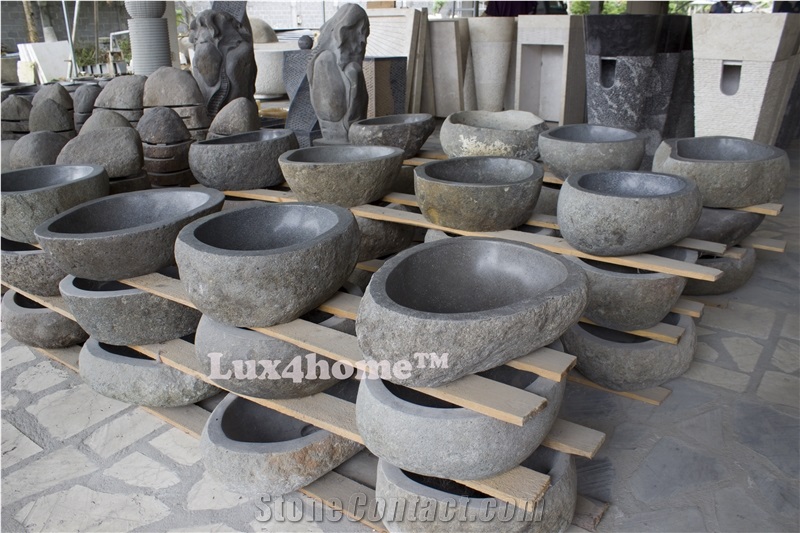 River Stone Sink Producer - Bathroom Sink - We Produce River Stone Sinks - Rock Sinks