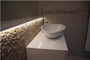Rose Pebble Mosaic Tiles 30x30 - Stone Pebble Producer Indonesia