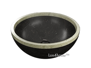 Stone Marble Sink Timidus White&Black