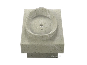 White Marble Pedestal Stone Sink Devia