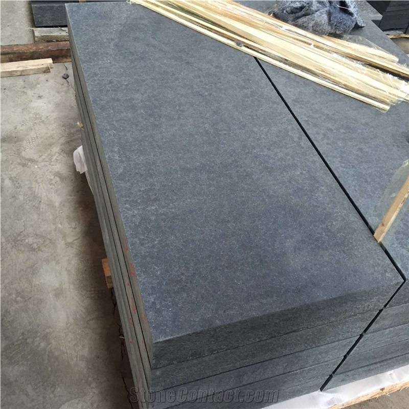 New G684 Black Basalt Stairs Steps Elments Top Flamed and Brushed Sides Split Competitive Prices