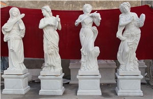 Four Season Lady Life Size Sculpture